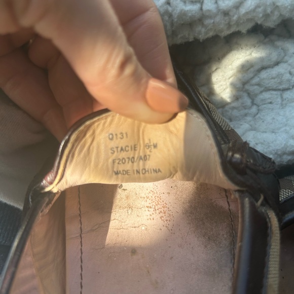 Coach Brown Leather Loafers with Gold Detailing - Picture 4 of 9